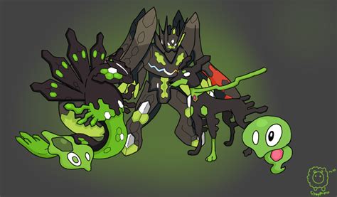 Zygarde All Forms By Peach N Creme On Deviantart