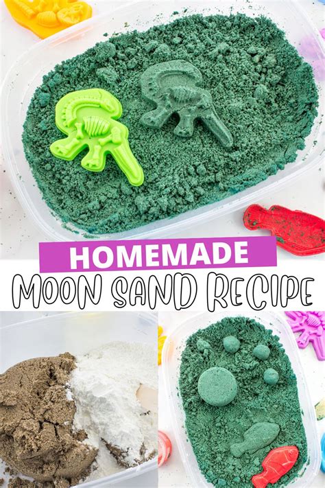 Easy Homemade Diy Moon Sand Recipe Kids Activities Blog