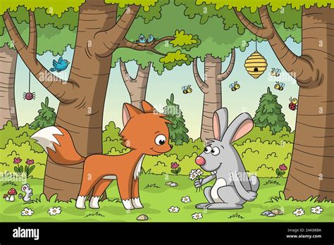Fox And Rabbit Hi Res Stock Photography And Images Alamy