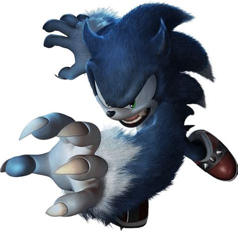 Sonic Pose From The Official Artwork Set For Sonicunleashed Sonic