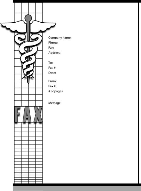 Printable Medical Fax Cover Sheet Template