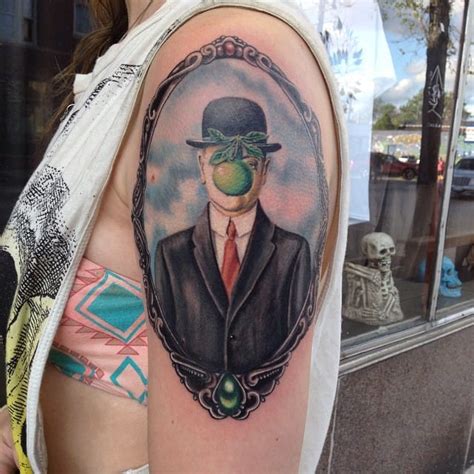 Rene Magritte Son Of Man Tattoo