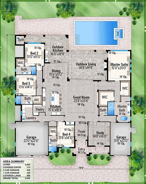 Plan 86074bw Gorgeous 4 Bed Contemporary House Plan With Expansive