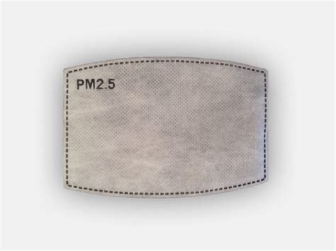 Mask Filter PM 2.5, Activated Charcoal - Imaginess