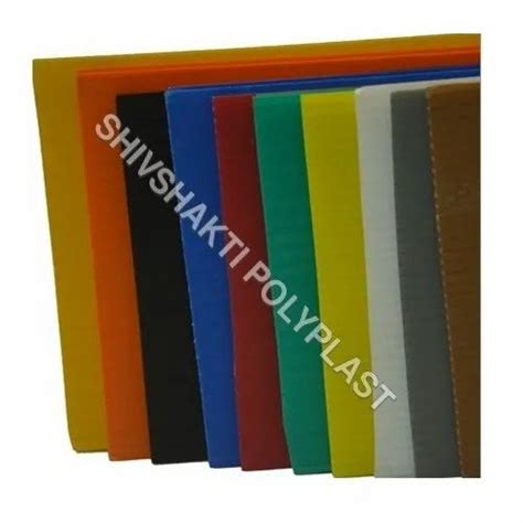 Multicolor Corrugated Plastic Sheet Thickness 2 8mm At Rs 117