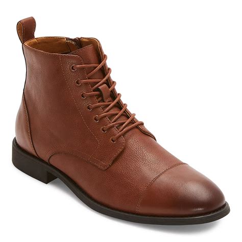 JF J.Ferrar Mens Colebrook Flat Heel Lace Up Boots - JCPenney