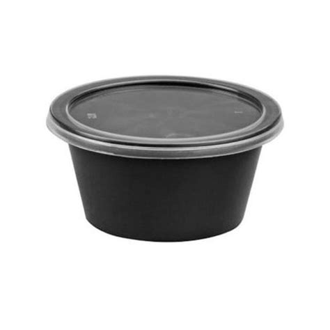 50 Ml Round Disposable Plastic Food Container 200 Pc Pack Modern