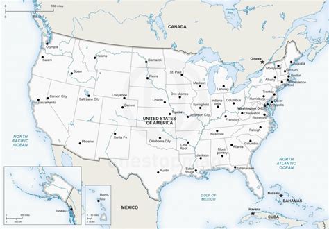 Printable Us Map With Major Cities And Travel Information Download