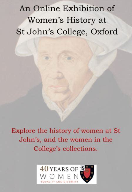 Womens History At St Johns College Oxford St Johns College