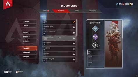 Tracker Apex Legends Interface In Game