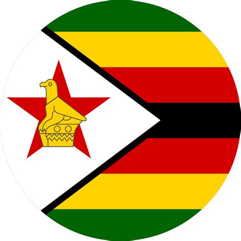 Zimbabwe Bandiera Il Giro Forma Png 22109563 Png