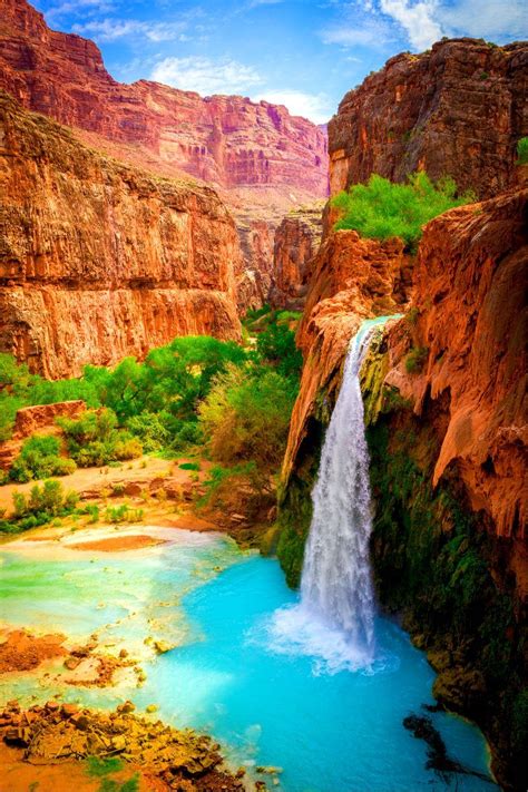 Havasu Falls Grand Canyon Arizona Usa Cool Places To Visit