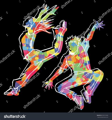 Stay updated with the page for finding more attractive and new collections of dancer silhouette pages. Sketching Jazz Dancer Colorful Silhouette Black Stock Vector 292315436 - Shutterstock