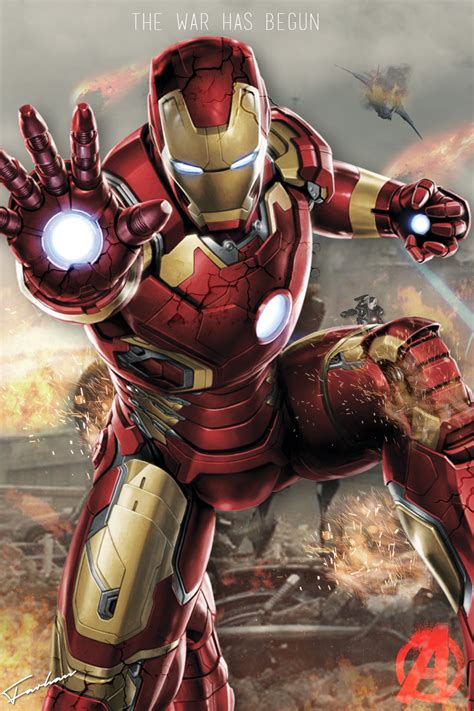 Avengers Iron Man Poster Hd By Junkyardawesomeness On Deviantart