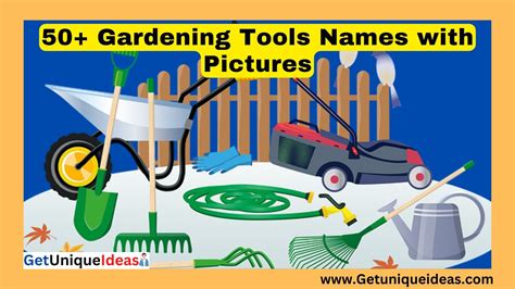 50 Gardening Tools Names With Pictures Getuniqueideas