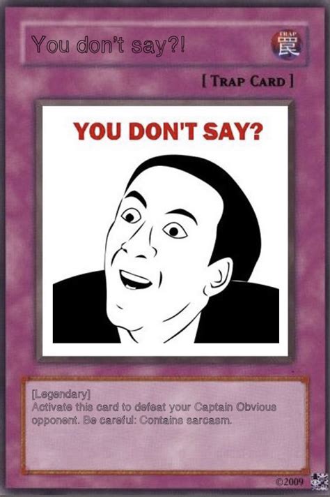 Card Meme Funny Yugioh Cards Pokemon Card Memes Yugioh Trap Cards