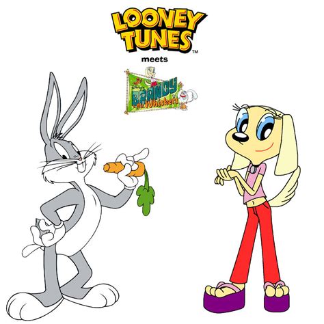 Looney Tunes Meets Brandy And Mr Whiskers Poster By Raffaelecolimodio