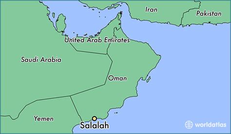 Where Is Salalah Oman Salalah Zufar Map