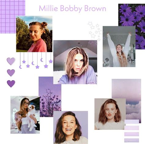 Millie Bobby Brown Stranger Things Purple Wallpapers Stranger Things