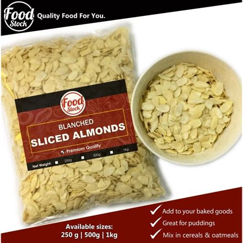 Blanched Sliced Almonds 250g 500g 1kg Lazada Ph