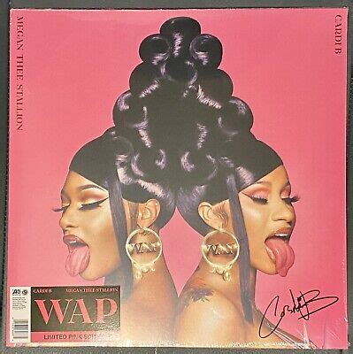 Cardi B Wap Signed Vinyl Limited Edition Pink Sealed Official
