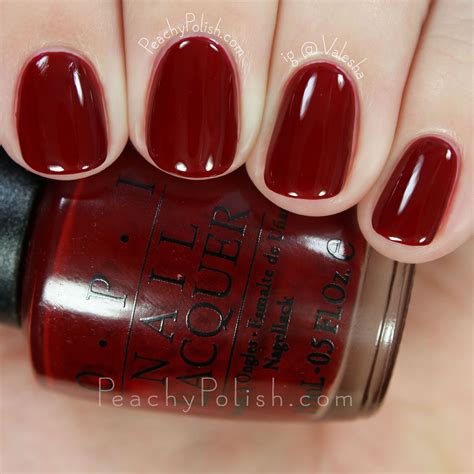 Opi Got The Blues For Red Peachy Polish Red Gel Nails Nail Polish