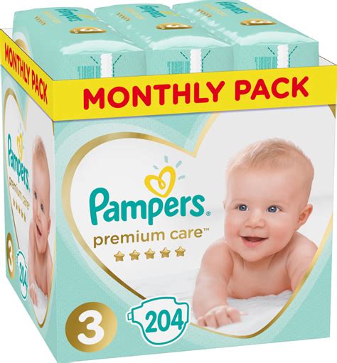 Pampers Premium Care No 3 6 10 Kg Monthly Box 204τμχ Skroutz Gr