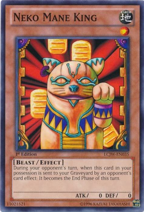 Yugioh Legendary Collection 4 Joeys World Single Card Common Neko Mane