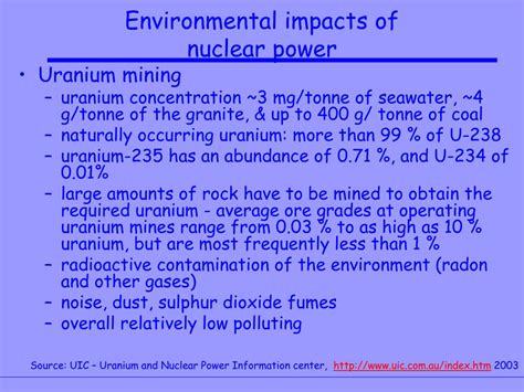 Nuclear Energy And Environmental Consequences Of Energy