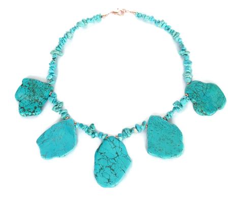 Turquoise Necklace Turquoise And Copper By Wildflowersandgrace