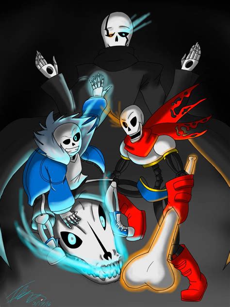 Undertale Sans Papyrus And Gaster By Ithiliam On Deviantart