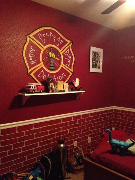 pin  matt olson  firefighter firefighter bedroom fireman room