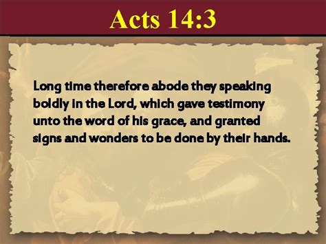 Book Of Acts Chapter 14 Theme First Missionary