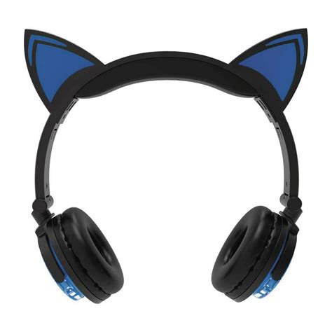 Hype Wireless Led Blue Cat Ear Headphones