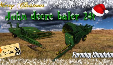 Baler John Deere 24t By Tfsg Fs17 Farming Simulator 17 Mod Fs 2017 Mod