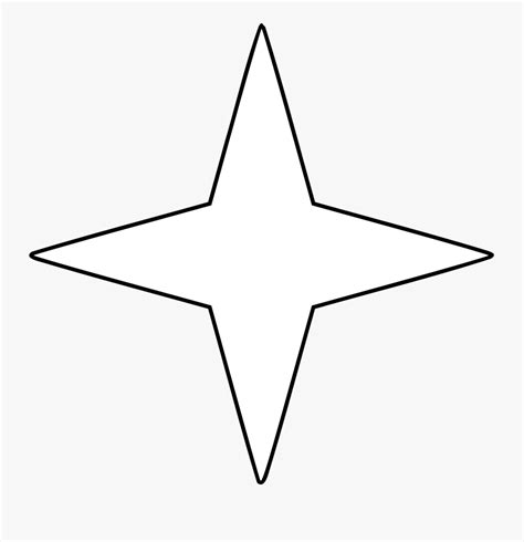 Filefour Points Starsvg Wikimedia Mons Four Pointed Star With Four