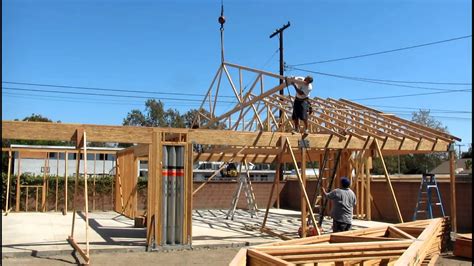 Over 51 sizes & styles in stock. 40 Foot Truss being set on Garage 2012 - YouTube