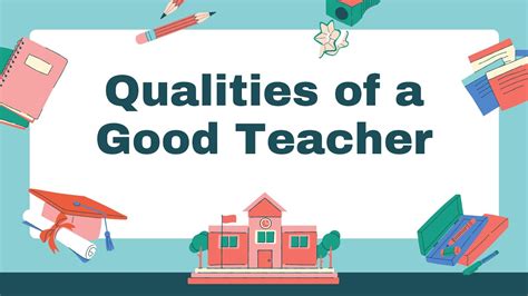 Qualities Of A Good Teacher Youtube