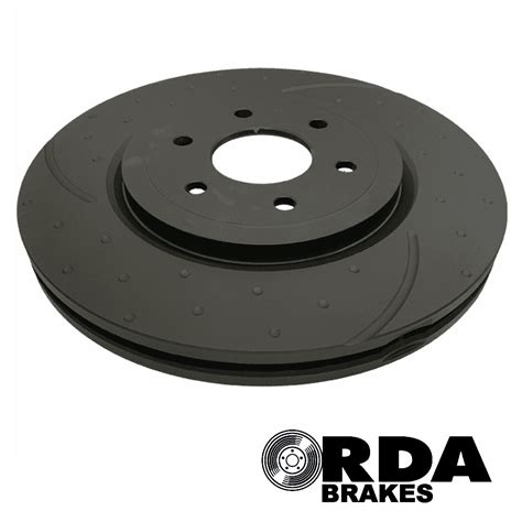 Rda R51 Front Slotted And Dimpled Brake Rotors With Rda Extreme Brake