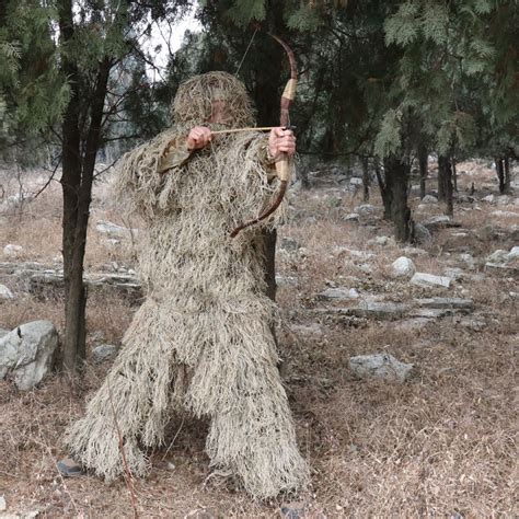 High Quality 3d Desert Camo Ghillie Suit Ghillie Yowie Snipe Jacket