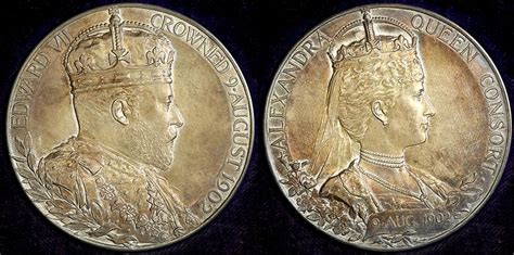 4113 Great Britain Silver Coronation Medal Of Edward Vii 1902