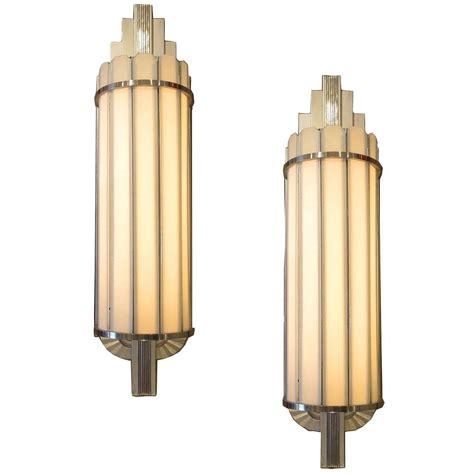 Architecture Art Deco Large Theater Wall Sconces At 1stdibs In Sconce
