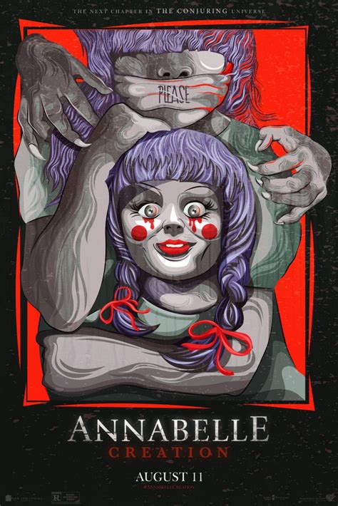 Poster For Annabelle Horror Art Illustration Design Poster