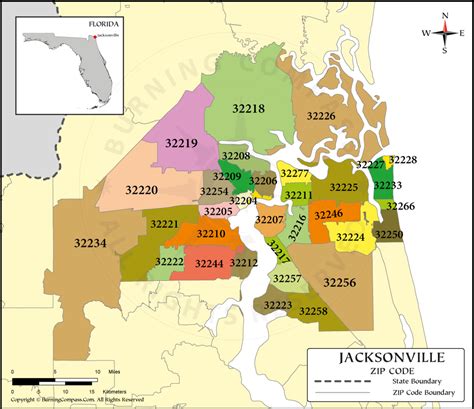 Jacksonville Mandarin Map