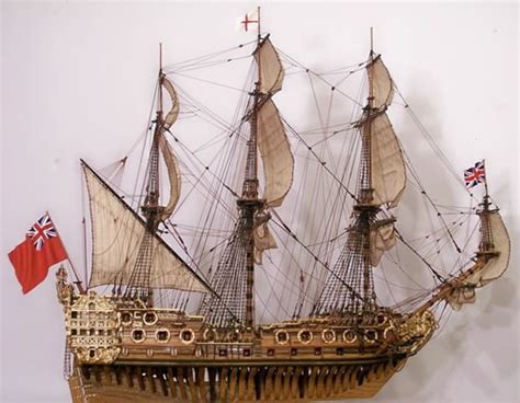 17th Century 64 Guns British Ship Model By Den Holmes Neatorama
