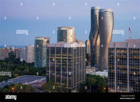Aerial View Of Mississauga Cityscape Stock Photo Alamy