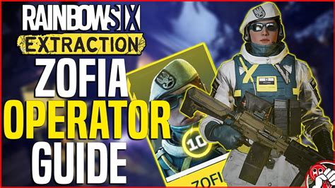 Zofia Operator Guide Rainbow Six Extraction Youtube