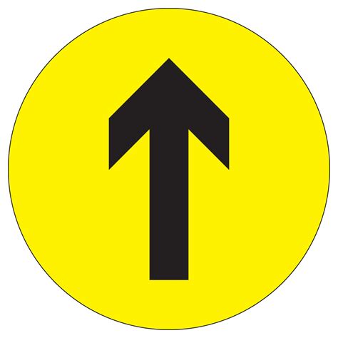 Coronavirus Floor Sticker Directional Arrow Sign