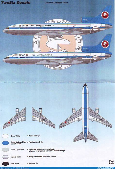 Two Six Decals Lockheed L 1011 Tristar 6304 Airlinercafe