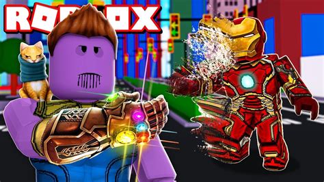 Conseguimos Los Poderes De Thanos En Roblox Youtube